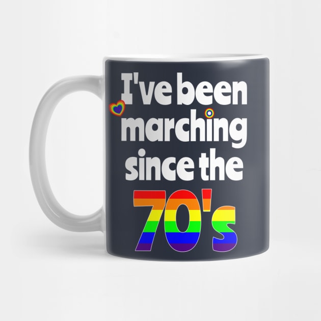 Gay Pride Marching LGBT Seventies by brodyquixote